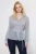 TRENDYOLMİLLA Dames Blauw Geruit Lang Oversized Overhemden