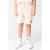 Shoeby regular waist sweatshort beige met textuur