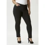 Zhenzi skinny fit broek Twist zwart