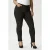 Zhenzi skinny fit broek Twist zwart