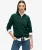 Classic Cotton Knit Trui Met Halve Rits Groen