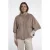 Rino & Pelle Faux fur cape taupe