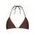 The Lola Club voorgevormde triangel bikinitop Jenna bruin