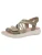 JANA Sandalen met riem  beige / groen / wit