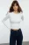 TRENDYOLMİLLA Dames Ecru Effen Lang Getailleerd Blouses