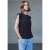 Street One Studio Dames Linnen top met volants in Blauw