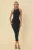 Halternekk Bodycon Midi-jurk