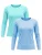MEETWEE Shirt ‘2-Pack UV Protection Shirt’  blauw