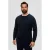 s.Oliver Big Size trui Plus Size met logo donkerblauw