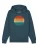 Watapparel Sweatshirt ‘Retro Sunset Ocean’  petrol / gemengde kleuren