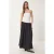 Kleurgeblokte Strapless Maxi-jurk