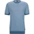 Boss Heren Tantino Gebreid T-Shirt (Lichtblauw)