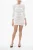 Mini-jurk met pailletten en lage rug in wit