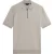 Ted Baker Daldin Rayon Zip Mid Grey Polo Shirt