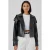 Faux leren motorjack