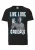 LOGOSHIRT Shirt ‘Star Trek – Spock, Live Long’  zwart