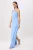 TRENDYOLMİLLA Dames Blauw Effen Maxi Mouwloos Recht Avond & Gala Jurk