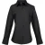 Premier Dames/dames Supreme Heavy Poplin Werkhemd met lange mouwen (Zwart)