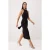 TRENDYOLMİLLA Dames Zwart Effen Midi Mouwloos Bodycon Jurken