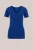 WE Fashion – Dames T-shirt met V-hals – Slim Fit – Kobaltblauw – Katoen –