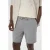 Matinique MAbarton regular waist casual short met linnen grijs