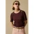 Sissy-Boy T-shirt met crochet – donkerrood