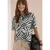 Cecil Dames Shirt met burn-out look in Groen