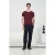 Slim Fit Crew Neck T-shirt met Contrasterende Bies