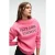 Oversized sweatshirt met ronde hals en slogan