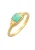 ELLI PREMIUM Ring  goud / jade groen