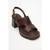 Zennia Leer Platform Sandaal (Women)