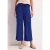 Street One Dames High Waist broek met wijde pijpen in Loose Fit in Blauw