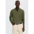 Selected regular fit gebreide trui – olijfgroen
