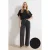 TRENDYOLMİLLA Dames Zwart Geborduurd Wijde pijp Hoge taille Jeans