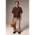 Oversized T-shirt met print en ronde hals
