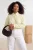 Trendyol Curve Dames Geel Effen Lang Relaxed fit Grote maten Overhemden