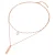 Valero Pearls Ketting  rose-goud / wit