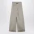 Beige Katoenen Wijde Broek
