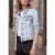 Denim jack met borstzakken en knopen