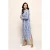 Georgia Streep Jurk Offwhite / Kobalt