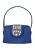faina Clutch  royal blue/koningsblauw / zilver / transparant