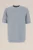 WE Fashion – Heren Regular fit T-shirt van linnenmix – Regular fit – Lichtblauw – Katoen –
