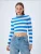 MixRay Trui  blauw / wit