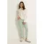 Claudia Sträter slim fit jeans grijsgroen