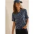 Cecil Dames Shirt met minimale print in Blauw