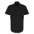 Premier Heren Poplin Stretch Overhemd met Korte Mouwen (Zwart)