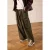 Manfield – Dames – Bruine leren sneakers –