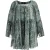 Pierre Balmain blouse van chiffon met slangenprint in groene zijde