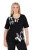 Ulla Popken Shirt  pink / zwart / wit
