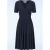 Topvintage exclusive ~ Marina slinky swing jurk in marineblauw